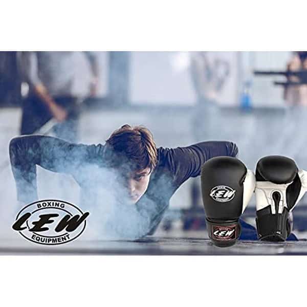 LEW Contest Pu Boxing Gloves Black C - LXINDIA.COM