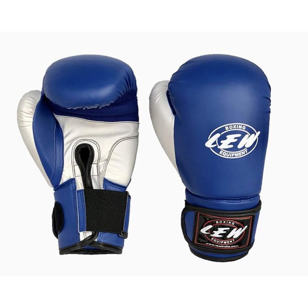 LEW Contest Pu Boxing Gloves Blue - LXINDIA.COM