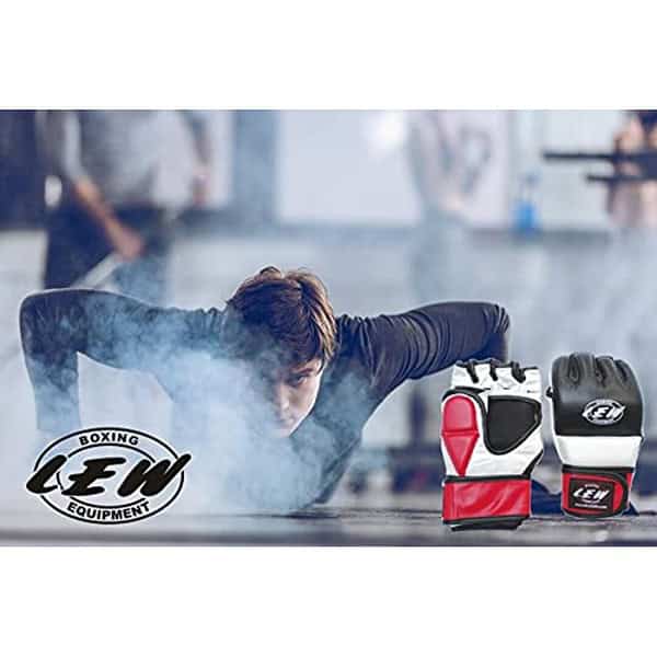 LEW Leather Grappling Training MMA Gloves C - LXINDIA.COM