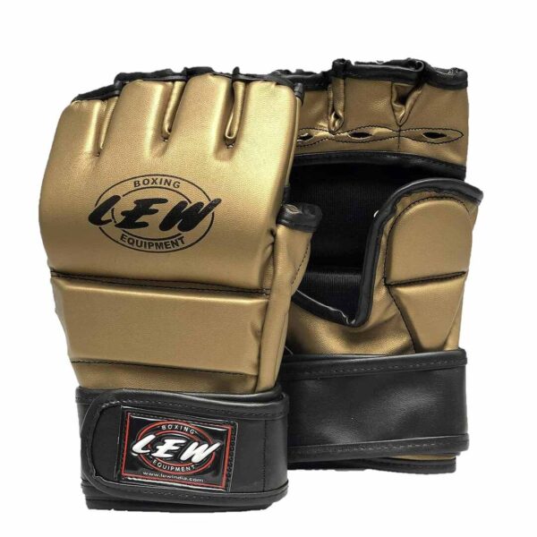 LEW Palm O Maya Hide Leather MMA Glove Golden - LXINDIA.COM