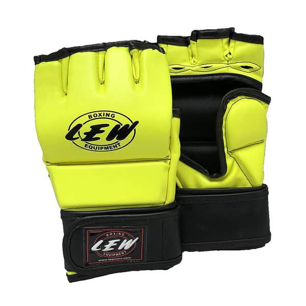 LEW Palm O Maya Hide Leather MMA Glove Green - LXINDIA.COM