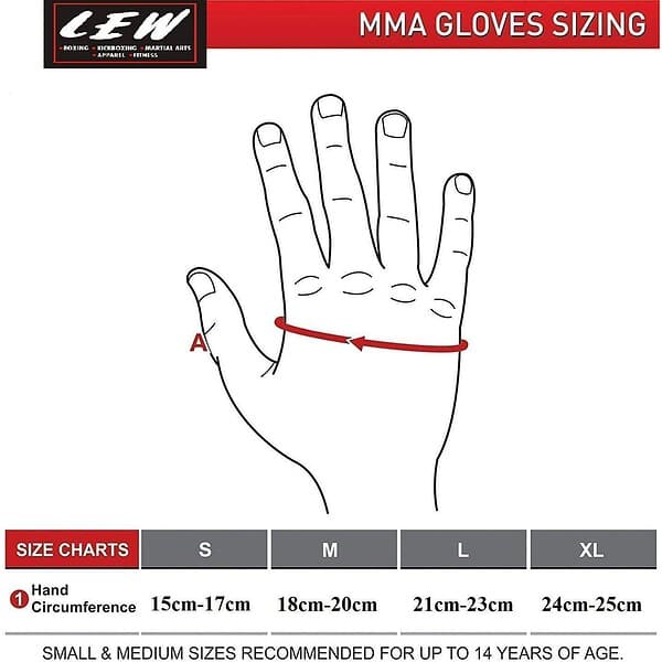 LEW Palm O Maya Hide Leather MMA Gloves - LXINDIA.COM