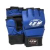 LEW Palm O Maya Hide Leather MMA Gloves Blue - LXINDIA.COM