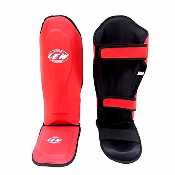 LEW Red BoxingTraining Shin Guard MMA Red - LXINDIA.COM