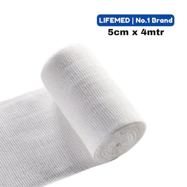 LIFEMED Super Deluxe Rolled Bandage Pack of 12 Roll 1 - LXINDIA.COM