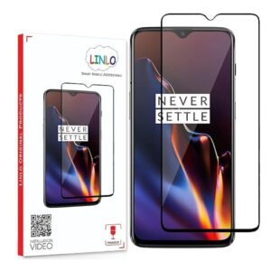 LINLO Premium Screen Guard Compatible for OnePlus 7 and OnePlus 6T Black - LXINDIA.COM