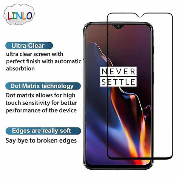 LINLO Premium Screen Guard Compatible for OnePlus 7 and OnePlus 6T Black3 - LXINDIA.COM