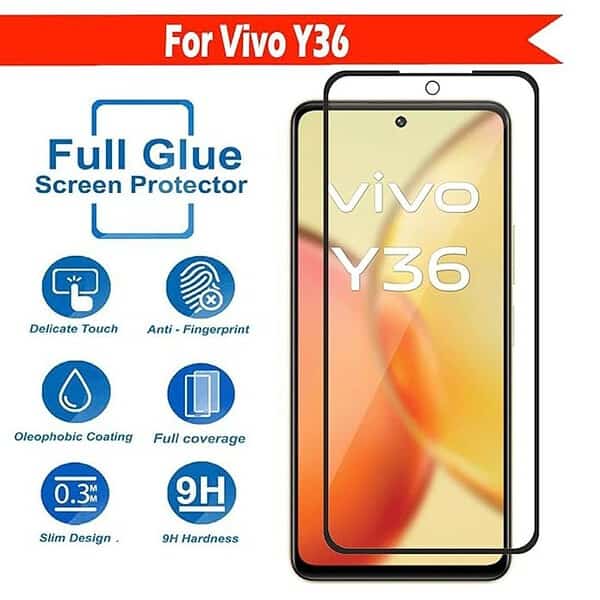 LINLO Screen Protector Compatible for Vivo Y36 with Edge to Edge Coverage1 - LXINDIA.COM