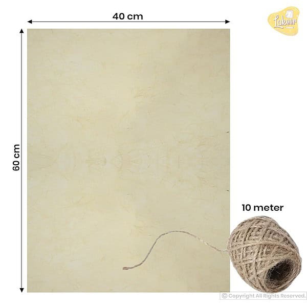 Lakeer Natural Fibre Gift Wrapping Paper Pack of 10 A - LXINDIA.COM