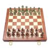 Large Metal Deluxe Chess Retro Copper Plated Alloy Chess Adult Set Board Game - LXINDIA.COM