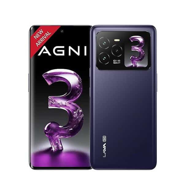 Lava Agni 3 5G 8GB RAM 128GB Storage Heather Glass with Charger - LXINDIA.COM