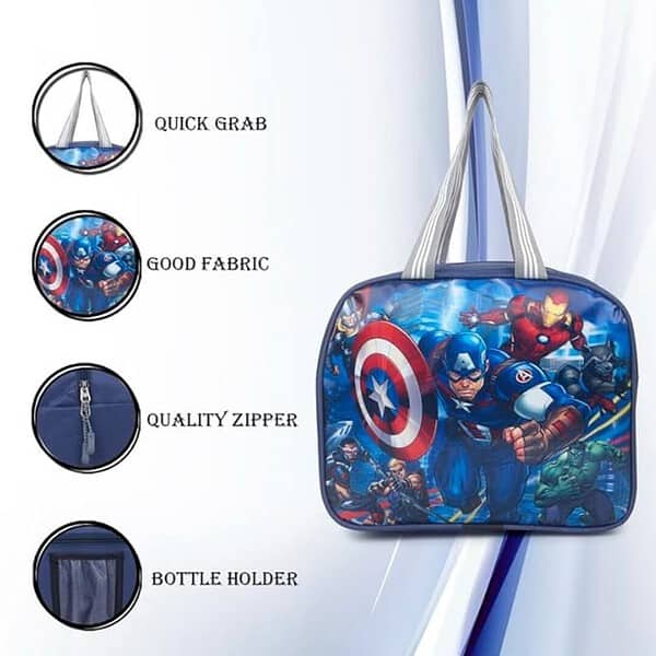 Le Corpus Avengers 3D Photo Lunch Bag 1 - LXINDIA.COM