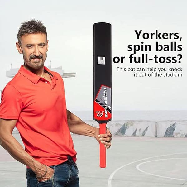 Leader Sportz Powerstrike Cricket Bat Hard Plastic Bat Full Size 3 - LXINDIA.COM