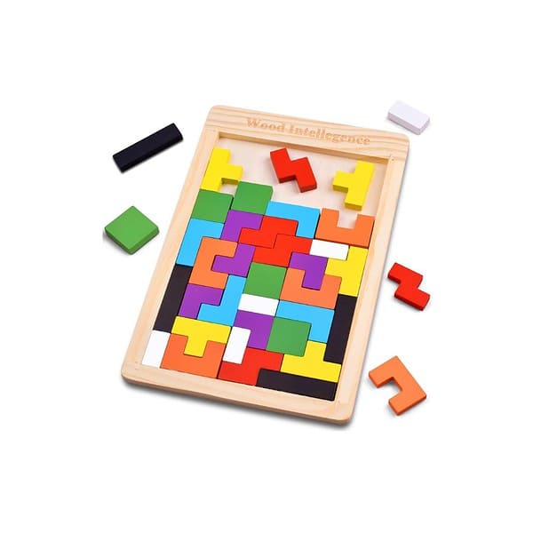 Lefan Wooden Puzzle Blocks for Kids 40 Piece Set - LXINDIA.COM