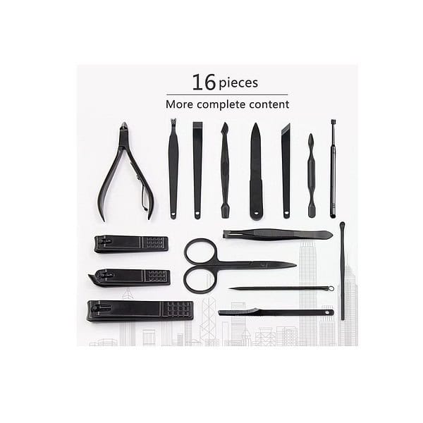 Leticia Manicure Set 16pc Professional pedicure manicure kit A - LXINDIA.COM