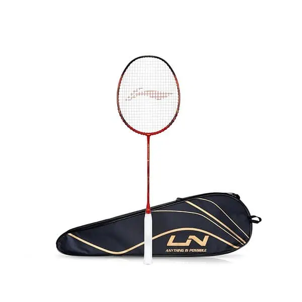 Li Ning 3D Calibar X Boost Carbon Graphite Strung Badminton RacquetRed and Black - LXINDIA.COM