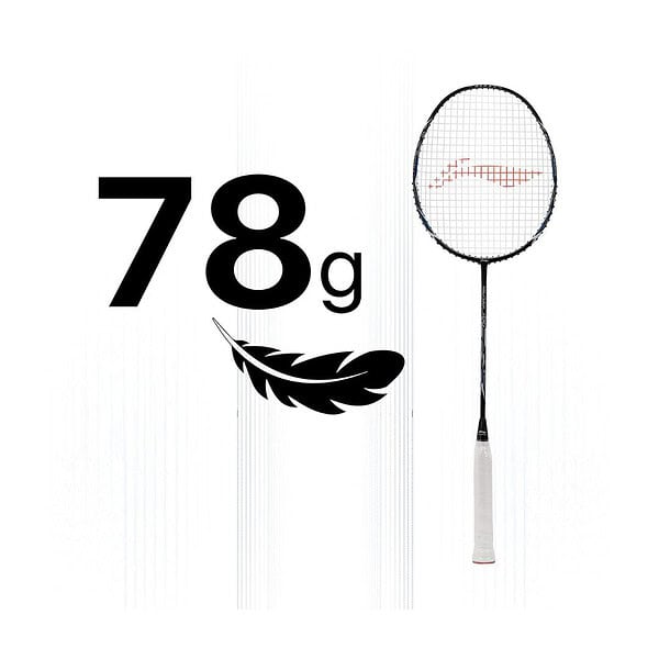 Li Ning Blaze 100 Carbon Fibre Badmiton RacketBlack Silver NavyA - LXINDIA.COM