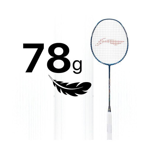 Li Ning Wind Lite 800 Carbon Graphite Badminton Strung Racket with Full Racket Cover Navy and Dark Grey - LXINDIA.COM