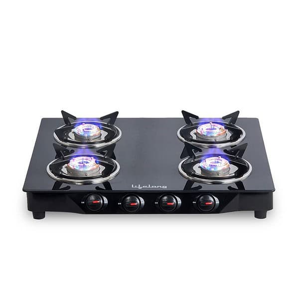 Lifelong 4 Burner Gas Stove Top for Kitchen - LXINDIA.COM