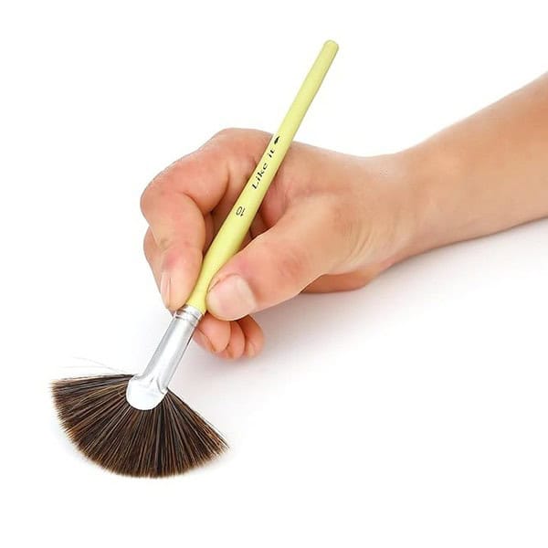 Like it 5 Pieces Fan Brush for Painting Synthetic Hair Watercolor Brushes Sets3 - LXINDIA.COM