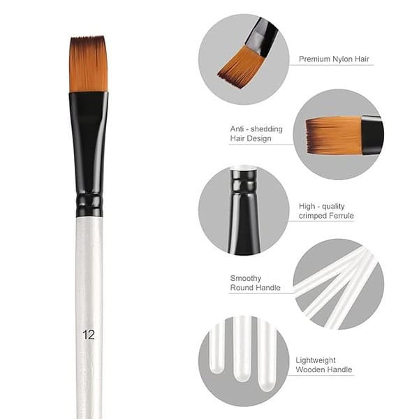 Like it Paint Brushes Set 12 PCS Artist Brush2 - LXINDIA.COM