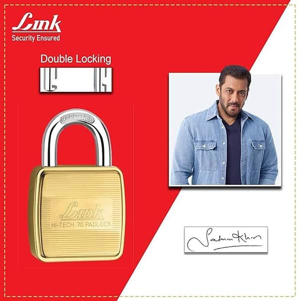 Link Locks 70mm Brass Body Lock with 3 hi tech Keys 1 - LXINDIA.COM