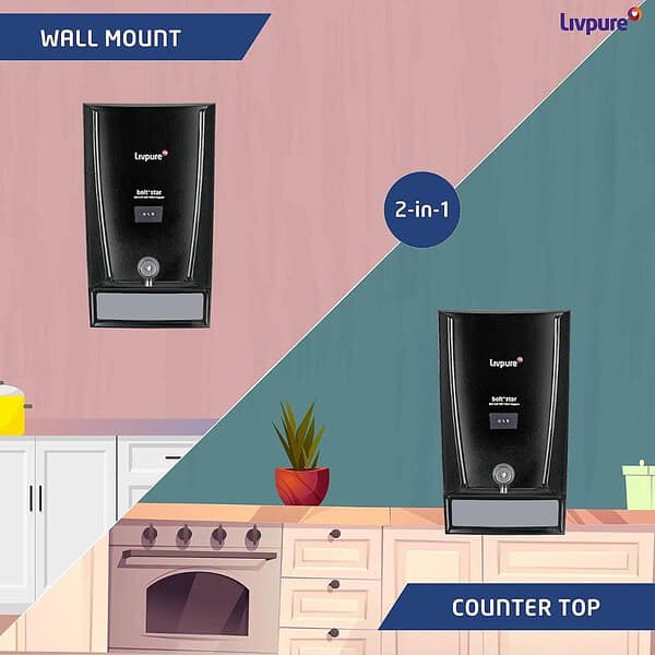 Livpure Bolt Star Water Purifier for home Black1 1 - LXINDIA.COM