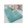 Luxe Home Bath Mat 40x60cm Aqua - LXINDIA.COM