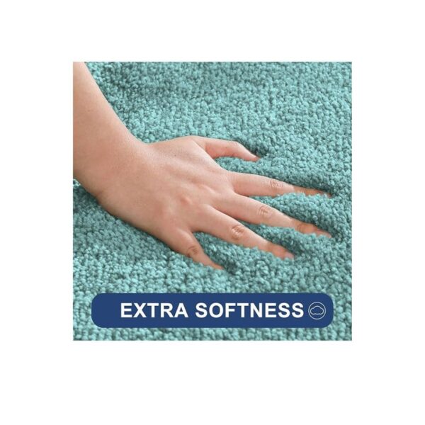 Luxe Home Bath Mat 40x60cm Aqua A 1 - LXINDIA.COM