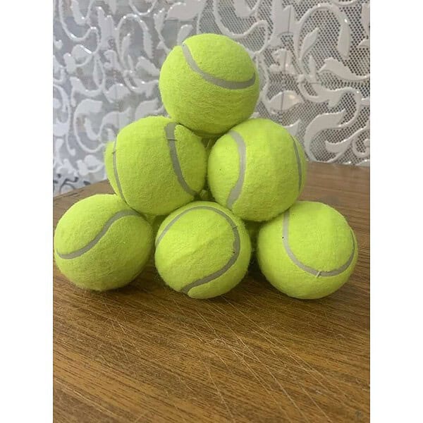 M Art Cricket Tennis Ball Light Weight Pack Of 10 Rubber Green 2 - LXINDIA.COM