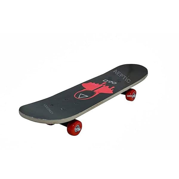 M Prabhu Wooden Skate Board Portable Handheld Skateboard Red Diamond Print 1 - LXINDIA.COM