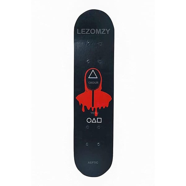 M Prabhu Wooden Skate Board Portable Handheld Skateboard Red Diamond Print 2 - LXINDIA.COM