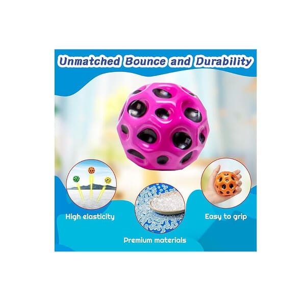 M2K Hub Super High Bouncing Ball Space Ball Pack Of 1 Ball 3 - LXINDIA.COM