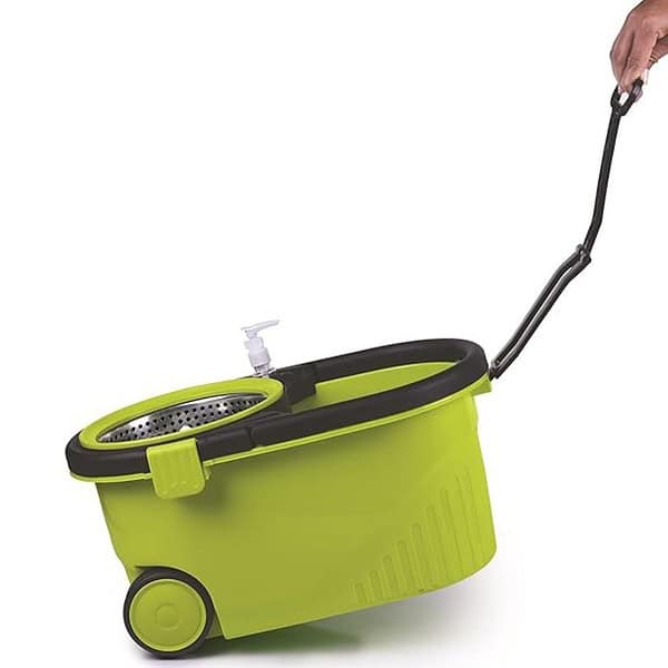 MAGIC PLUS Spin Mop with Bucket for Floor Cleaning Multicolor 2 - LXINDIA.COM