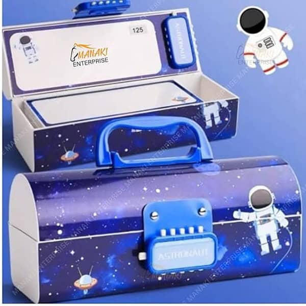 MANAKI ENTERPRISE Suitcase Style Password Lock Pencil Case For Kids3 - LXINDIA.COM