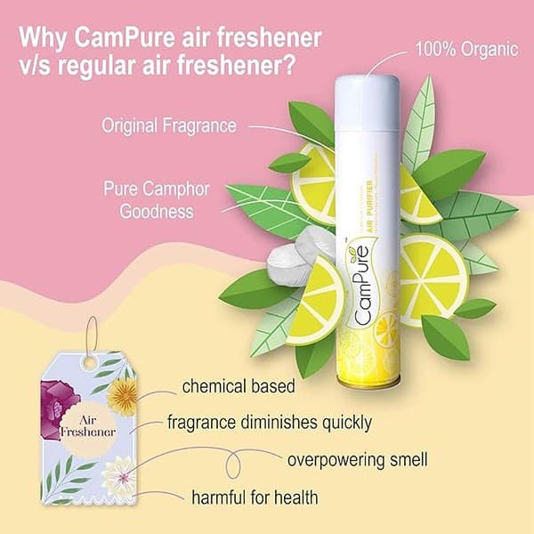 MANGALAM Campure Aerosol Air Freshener Pack Of 2 2 - LXINDIA.COM