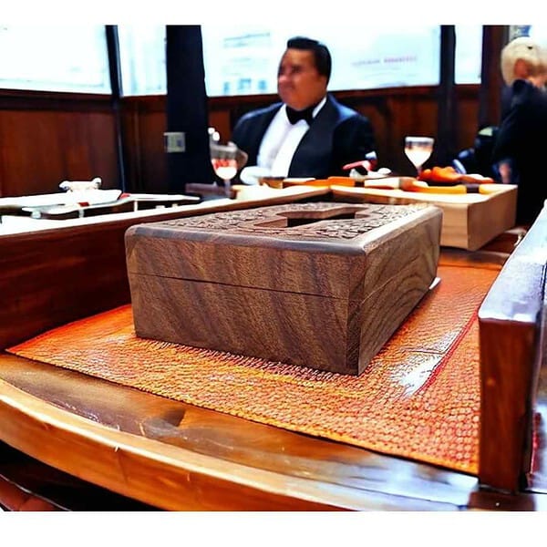 MANSHAMART Wooden Tissue Paper Box Napkin Holder Dispenser 2 - LXINDIA.COM