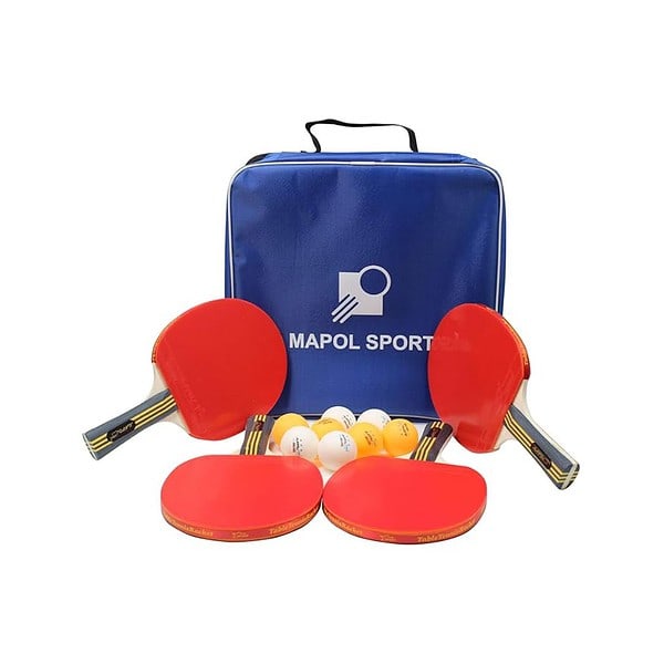 MAPOL Ping Pong Paddle Set 4 Professional Table Tennis Rackets A - LXINDIA.COM