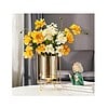 MAXXINN Metal Geometric Designer Gold Pillar Flower Vase - LXINDIA.COM