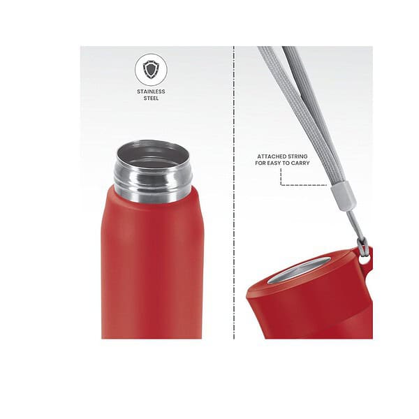 MILTON Handy 650 Stainless Steel Water Bottle Red - LXINDIA.COM