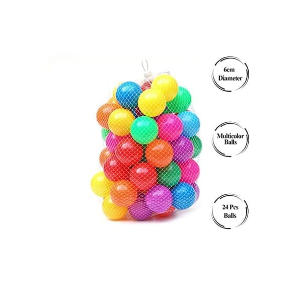 MINITOES Plastic Baby 12pcs Premium Multicolour Balls for Kids 2 - LXINDIA.COM