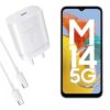 MMAK 25W Charger with Cable for Samsung Galaxy M14 White - LXINDIA.COM