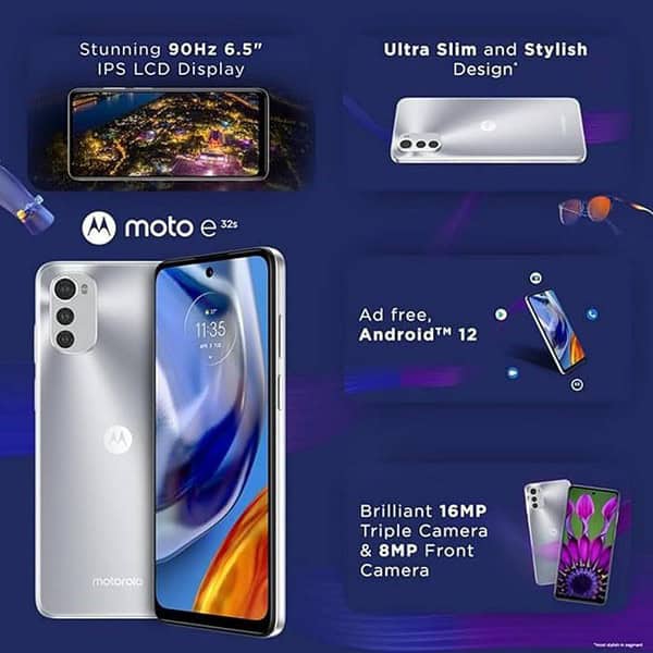 MOTOROLA e32s 3GB RAM 32GB Storage Misty Silver3 - LXINDIA.COM