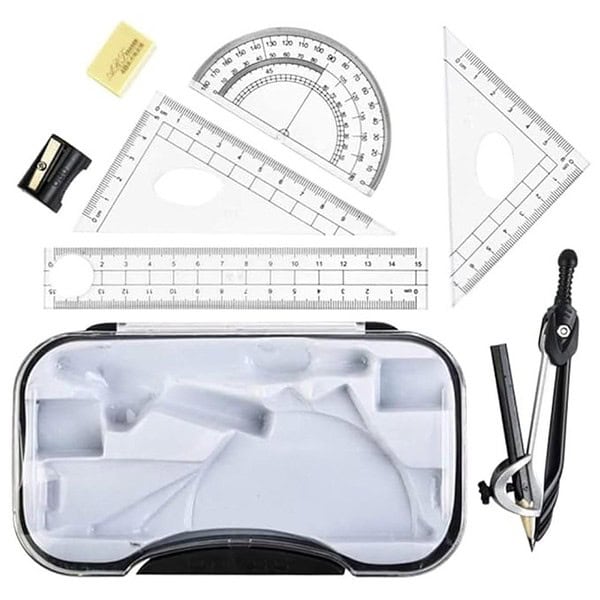 MS International Geometry Set with Shatterproof Storage - LXINDIA.COM