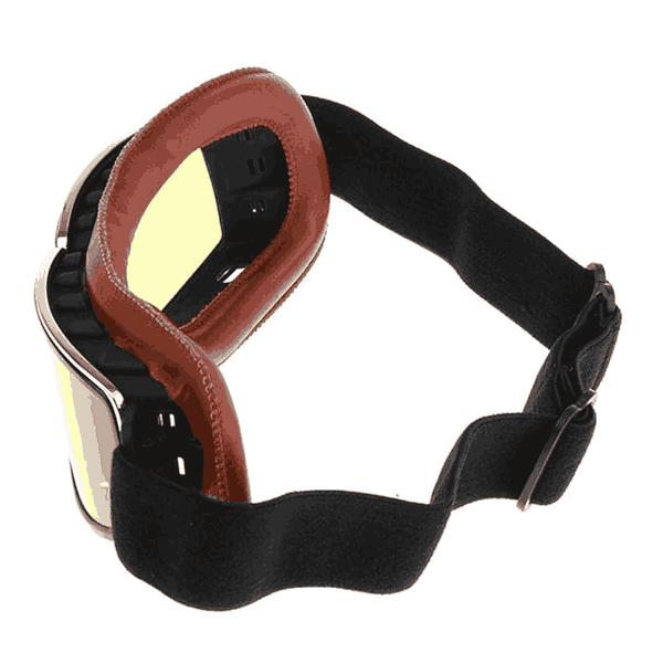 MYADDICTION Motorcycle Goggle For Harley Helmet Pilot Cruiser Riding Brown1 - LXINDIA.COM