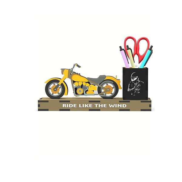 MakerTech Gifting The Motorcycle Pen Stand Pencil Holder - LXINDIA.COM