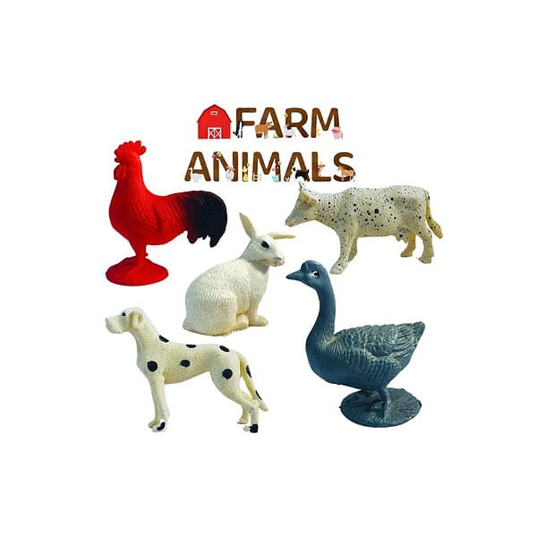 Mallexo Realistic Domestic Animals Toys Set for Kids 12 pcs A - LXINDIA.COM