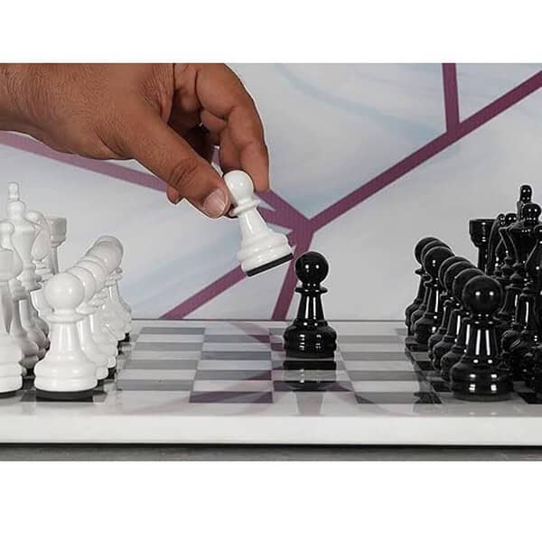 Marble Chess Board Game Set Unique Design Weighted Marble Chess Board 1 - LXINDIA.COM