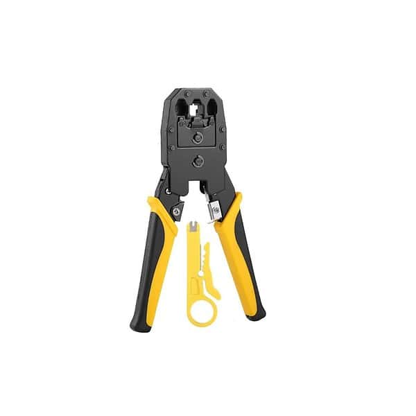 Meshiv BOSI Modular Plug Ethernet Network RJ45 RJ11 RJ12 Crimping Tool Network Cable Cutting Stripping Crimper Crimping Tool 3 in 1 Crimping ToolA - LXINDIA.COM