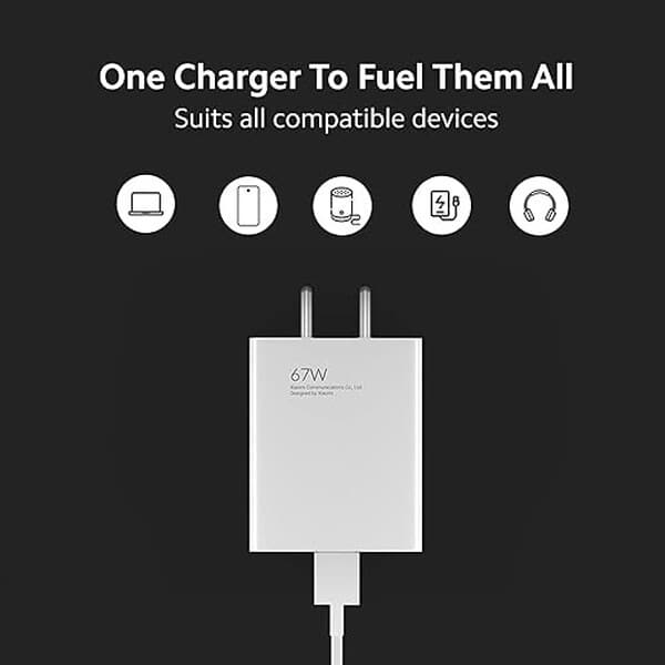 Mi 67W Sonic Charge Combo Charger Adapter and USB to Type C Cable2 - LXINDIA.COM